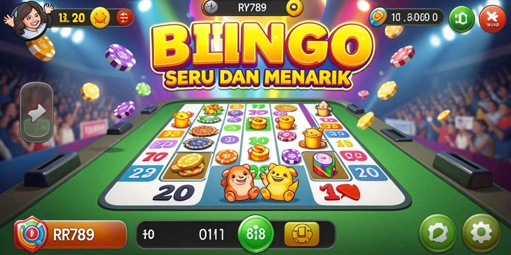 Tampilan gameplay seru dari RR789 dengan suasana Bingo yang mendebarkan.