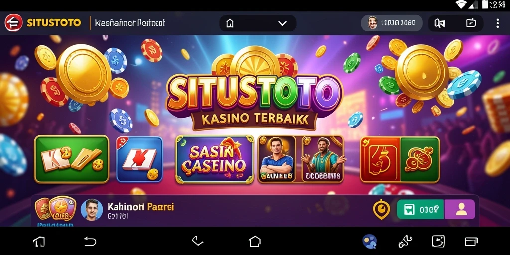 Screenshot menunjukkan gameplay seru dalam permainan Kasino SITUSTOTO.