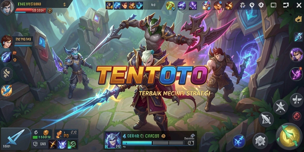 Gameplay TENTOTO yang seru dalam arena MOBA yang menegangkan.